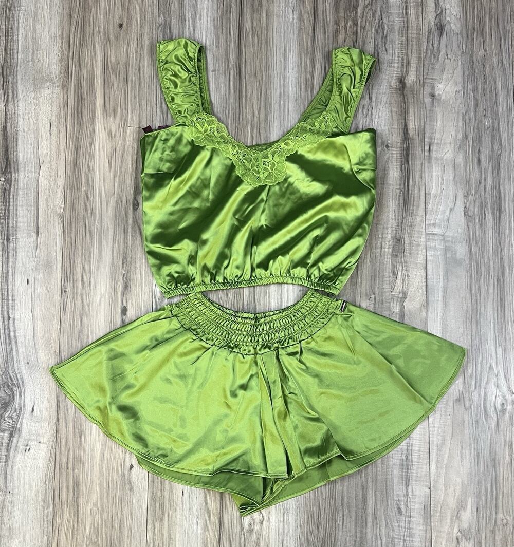 Adore Me Aarie Cami Short Set Daiquiri Green Womens Size XS Sleepwear NEW
